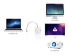 POWERTECH αντάπτορας mini DisplayPort σε HDMI/DVI/VGA CAB-DP016, λευκός - 5210131014950 - Image 2