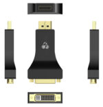 POWERTECH αντάπτορας DisplayPort σε DVI CAB-DP062, passive 1080p, μαύρος - 5210131040164 - Image 2