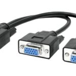 POWERTECH VGA splitter CAB-G014, 2 σε 1, HD, 0.2m, μαύρο - 5210131032787