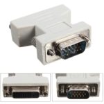 POWERTECH αντάπτορας VGA σε DVI 24+5 CAB-G018, συμβατός με 24+1, λευκός - 5200709201633