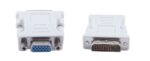 POWERTECH αντάπτορας VGA σε DVI-I 24+5 CAB-G019, λευκός - 5210131021880