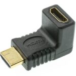 POWERTECH αντάπτορας HDMI CAB-H035, γωνιακός 90°, μαύρος - 5210131026298