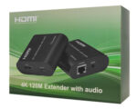 POWERTECH HDMI video extender CAB-H075 μέσω καλωδίου RJ45, 4K, 120m - 5210131025697 - Image 2