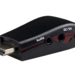 POWERTECH αντάπτορας HDMI 19pin σε VGA CAB-H076, audio jack, USB power - 5210131006771