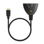 POWERTECH HDMI Switch CAB-H077, 3 σε 1, 4K, 0.50m, μαύρο - 5210131014875