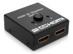 POWERTECH HDMI switch CAB-H112, 2 σε 1, 4K, bidirectional, μαύρο - 5210131014110