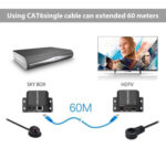 POWERTECH HDMI video extender CAB-H114 μέσω καλωδίου RJ45, 1080p, 60m - 5210131018217 - Image 2