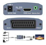 Video Converter CAB-H146 από HDMI σε scart & 3.5mm, 4K - 5210131059777 - Image 2