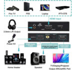 HDMI audio extractor CAB-H151, 7.1 Audio, 4K/60Hz, eARC, μαύρο - 5210131067734 - Image 2