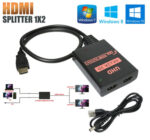 POWERTECH HDMI splitter CAB-H156, 2 σε 1, 4K/60Hz, HDR/HDCP, 50cm, μαύρο - 5210131070697 - Image 2
