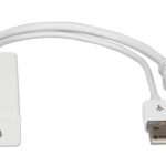 POWERTECH αντάπτορας HDMI σε DisplayPort CAB-H162, USB, 4K, λευκός - 5210131078518