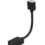 POWERTECH αντάπτορας HDMI CAB-H167, 4K/60Hz, 0.10m, μαύρος - 5210131078891