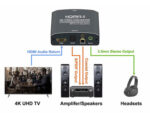 POWERTECH HDMI audio extractor CAB-H181, 4K/60Hz, γκρι - 5210131121931 - Image 2