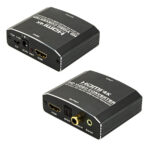 POWERTECH HDMI audio extractor CAB-H181, 4K/60Hz, γκρι - 5210131121931