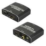POWERTECH HDMI audio extractor CAB-H181, 4K/60Hz, γκρι - 5210131121931