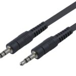 POWERTECH καλώδιο stereo 3.5mm CAB-J001, AUX, nickel plated, 1.5m, μαύρο - 5210131043745
