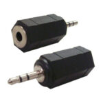 POWERTECH αντάπτορας 2.5mm σε 3.5mm CAB-J014, μαύρος, 5τμχ - 5210131029282