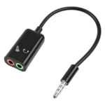 POWERTECH καλώδιο 3.5mm σε 2x 3.5mm CAB-J029, 0.20m, μαύρο - 5210131018323