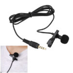 POWERTECH μικρόφωνο CAB-J034 με ενσωματωμένο clip-on, 3.5mm, 1.5m, μαύρο - 5210131025475