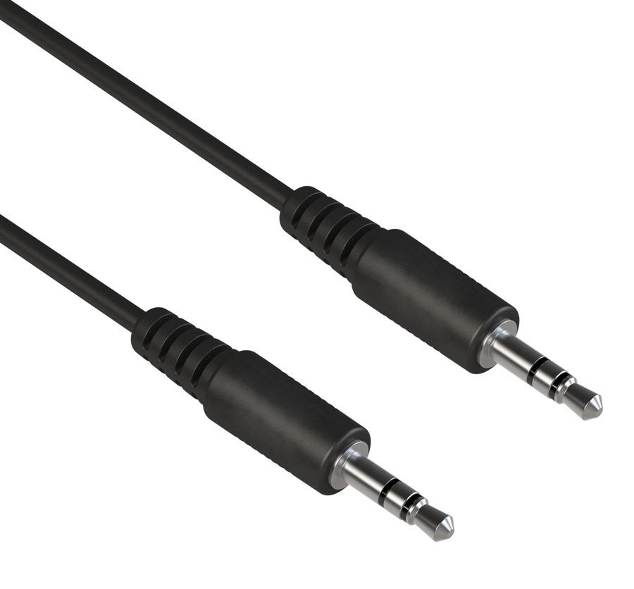 CAB-J057 POWERTECH καλώδιο ήχου 3.5mm CAB-J057, AUX, nickel plated, 10m, μαύρο - 5210131076972 - Image 1
