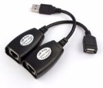 POWERTECH USB extender CAB-N098 μέσω καλωδίου RJ45, μαύρο - 5210131057247
