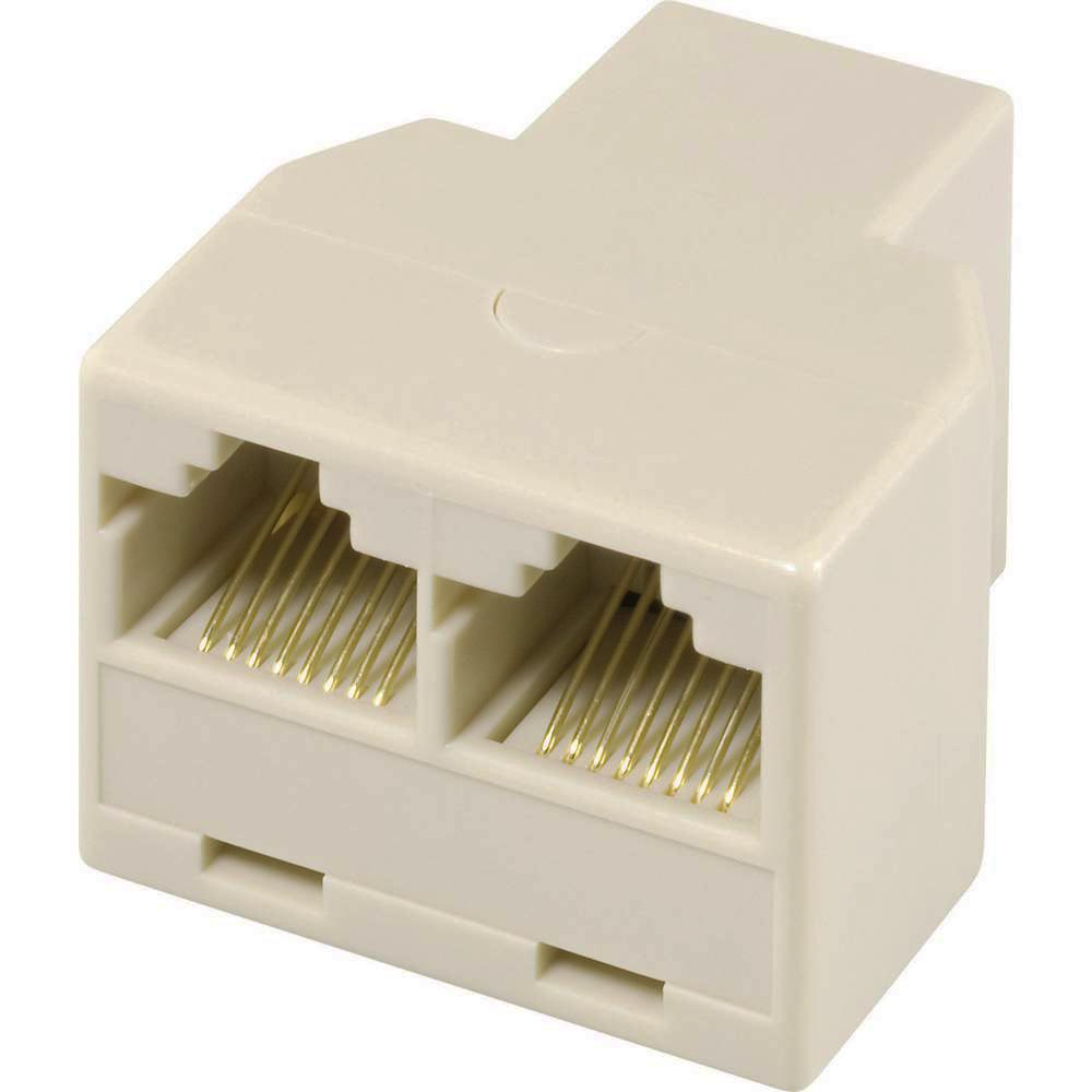 CAB-N128 POWERTECH Αντάπτορας RJ45 (F) σε 2x RJ45 (F) CAB-N128, λευκό - 5210131034392 - Image 1