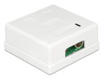 POWERTECH επιτοίχια πρίζα δικτύου CAB-N130, 2 θυρών, Cat.6 UTP, λευκή - 5210131002346 - Image 2