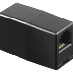 POWERTECH σύνδεσμος (μούφα) RJ45 UTP CAB-N181, 8p8c, μαύρος, 5τμχ - 5210131042236