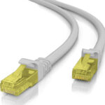 POWERTECH καλώδιο δικτύου CAB-N208, Cat 5e U/UTP, CCA 26AWG, 0.5m, γκρι - 5210131041482