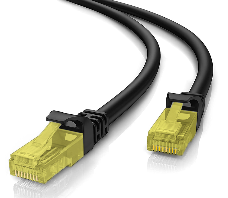 CAB-N213 POWERTECH καλώδιο U/UTP Cat 5e CAB-N213, CCA 26AWG 0.4mm, 1m, μαύρο - 5210131041536 - Image 1