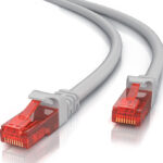 POWERTECH καλώδιο δικτύου CAB-N266 Cat 6 U/UTP, copper 24AWG, 0.5m, γκρι - 5210131042069