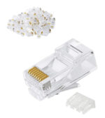 POWERTECH βύσμα RJ45 CAB-N352, Cat 6/6a UTP, modular, διάφανο, 50τμχ - 5210131091074 - Image 2