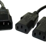 POWERTECH καλώδιο τροφοδοσίας CAB-P008 F/2xM 3pin, 1.5m, μαύρο - 5210131022368