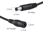 POWERTECH καλώδιο επέκτασης DC CAB-P030, 5.5 x 2.1mm, 10m, μαύρο - 5210131075296 - Image 2