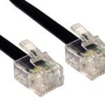POWERTECH καλώδιο τηλεφώνου RJ11 6P4C CAB-T011, 10m, μαύρο - 5210131015018