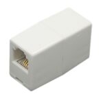 POWERTECH τηλεφωνικό εξάρτημα μούφα CAB-T021, 6p4c, RJ11, μπεζ - 5210131017845
