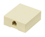 POWERTECH Πρίζα τηλεφώνου CAB-T027, RJ11 6p4c, μπεζ - 5210131007075