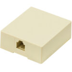 POWERTECH Πρίζα τηλεφώνου CAB-T027, RJ11 6p4c, μπεζ - 5210131007075