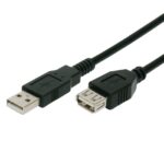 POWERTECH καλώδιο προέκτασης USB CAB-U013, 480Mbps, 5m, μαύρο - 5210131014677