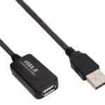 POWERTECH καλώδιο προέκτασης USB CAB-U056, ενισχυτής, 480Mbps 25m, μαύρο - 5210131009338