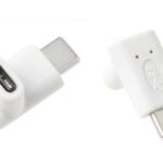 POWERTECH αντάπτορας USB-C αρσενικό σε θηλυκό CAB-U099, 90°, λευκός - 5200504201896
