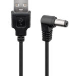 POWERTECH καλώδιο USB σε DC 5.5x2.1mm CAB-U120, copper, 1.5m, μαύρο - 5210131007099