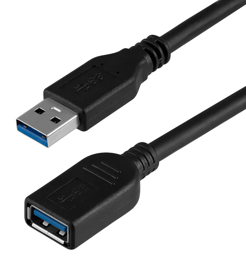 CAB-U123 POWERTECH καλώδιο προέκτασης USB CAB-U123, 5Gbps, 1.5m, μαύρο - 5210131008430 - Image 1