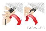 POWERTECH καλώδιο USB σε USB Micro CAB-U132, 90°, Easy USB, 0.5m, μαύρο - 5210131031063 - Image 2