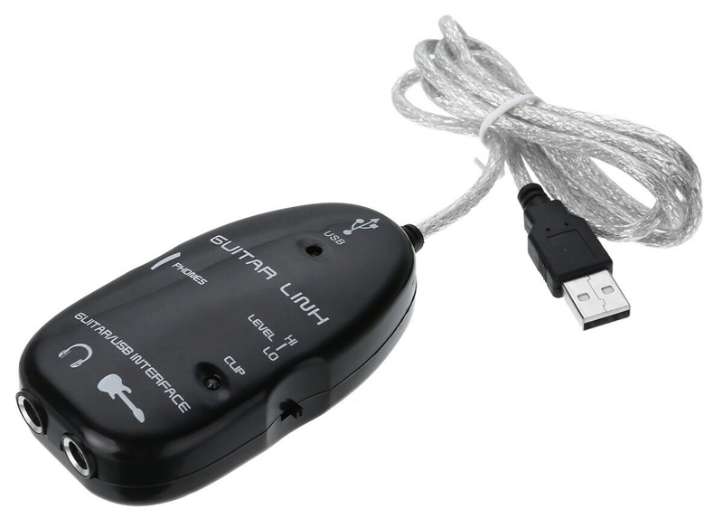 CAB-U140 POWERTECH USB Guitar Link CAB-U140, για σύνδεση κιθάρας σε PC, 1m - 5210131033128 - Image 1