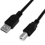 POWERTECH καλώδιο USB σε USB Type Β CAB-U159, 480Mbps, 1.5m, μαύρο, 10τμχ - 5210131114858
