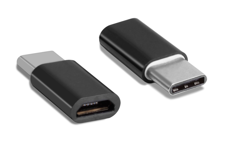 CAB-UC019 POWERTECH αντάπτορας USB-C σε Micro USB θηλυκό CAB-UC019, μαύρος - 5210131014776 - Image 1