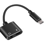 POWERTECH αντάπτορας USB-C σε USB-C & 3.5mm θηλυκό CAB-UC031, μαύρος - 5210131004494