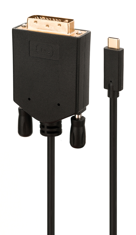 CAB-UC050 POWERTECH καλώδιο USB-C σε DVI CAB-UC050, 1080p/60Hz, 2m, μαύρο - 5210131034835 - Image 1