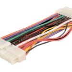 POWERTECH καλώδιο μητρικής 20+4pin male σε 24pin female CAB-W005, 20cm - 5210131025710